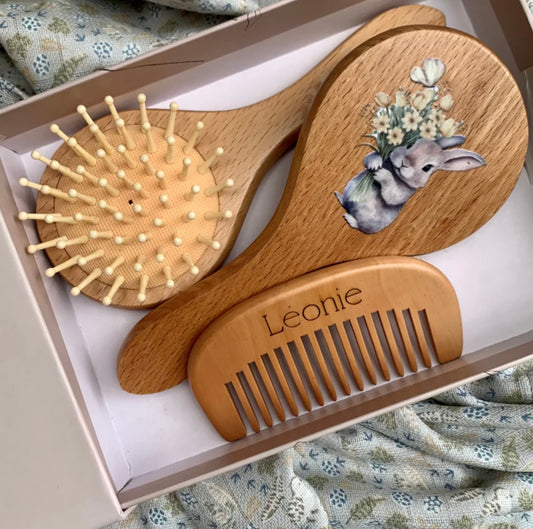 Bunny Brush Set 3pc